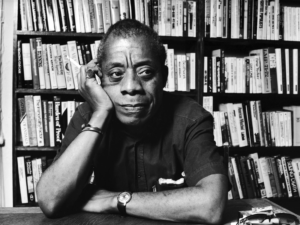 Headshot of James Baldwin from the New Yorker